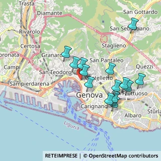 Mappa Via delle Fontane, 16126 Genova GE, Italia (1.79286)