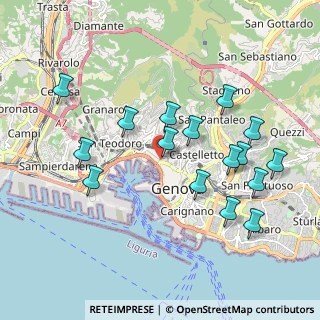 Mappa Via delle Fontane, 16126 Genova GE, Italia (2.0025)