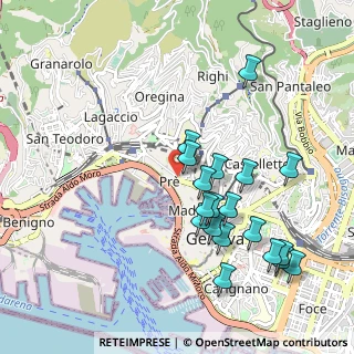 Mappa Via delle Fontane, 16126 Genova GE, Italia (1.02632)