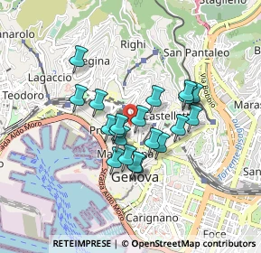 Mappa Salita Superiore della Rondinella, 16124 Genova GE, Italia (0.6625)