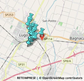 Mappa Via Uguccione della Faggiola, 48022 Lugo RA, Italia (1.22167)