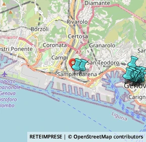 Mappa Via Mario Malfettani, 16151 Genova GE, Italia (2.878)