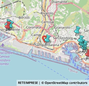 Mappa Via Mario Malfettani, 16151 Genova GE, Italia (3.50143)