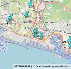 Mappa Via Pietro Cristofoli, 16151 Genova GE, Italia (2.91917)