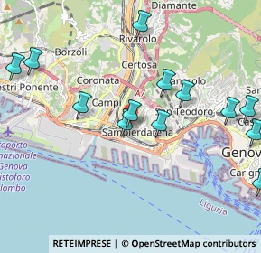 Mappa Via Pietro Cristofoli, 16151 Genova GE, Italia (2.32538)