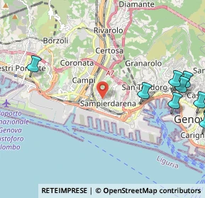 Mappa Via Mario Malfettani, 16151 Genova GE, Italia (3.39)