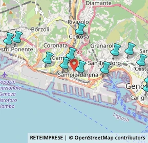 Mappa Via Mario Malfettani, 16151 Genova GE, Italia (2.435)