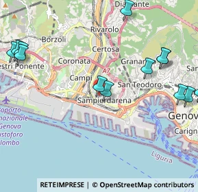 Mappa Via Pietro Cristofoli, 16151 Genova GE, Italia (2.73692)