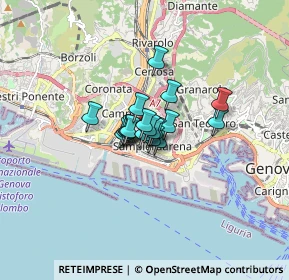 Mappa Via Pietro Cristofoli, 16151 Genova GE, Italia (0.75368)