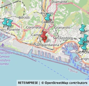 Mappa Via Mario Malfettani, 16151 Genova GE, Italia (3.38)