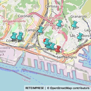 Mappa Via Mario Malfettani, 16151 Genova GE, Italia (0.9925)
