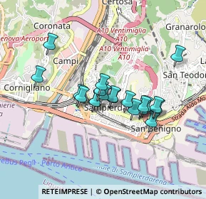 Mappa Via Ernesto Rayper, 16151 Genova GE, Italia (0.671)