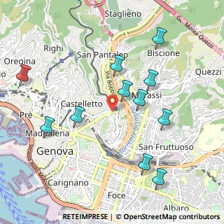 Mappa Via alla Stazione per Casella, 16122 Genova GE, Italia (1.08636)