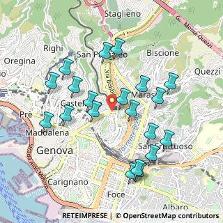 Mappa Via alla Stazione per Casella, 16122 Genova GE, Italia (0.982)