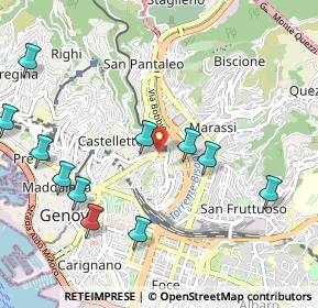 Mappa Via alla Stazione per Casella, 16122 Genova GE, Italia (1.21455)