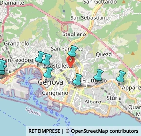 Mappa Via alla Stazione per Casella, 16122 Genova GE, Italia (2.71833)