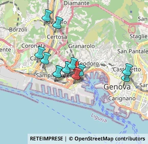 Mappa Via Melegari, 16149 Genova GE, Italia (1.41929)