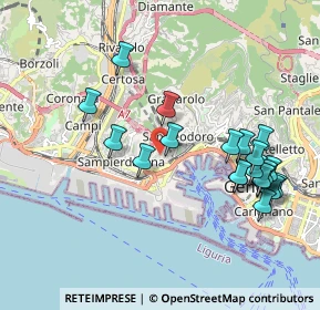 Mappa Via Melegari, 16149 Genova GE, Italia (2.0665)