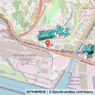 Mappa Via Umberto Bertolotti, 16152 Genova GE, Italia (0.5305)