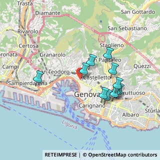 Mappa Via Polleri, 16124 Genova GE, Italia (1.70455)