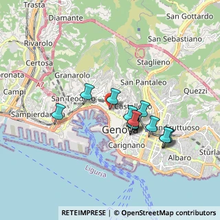 Mappa Via Polleri, 16124 Genova GE, Italia (1.57154)
