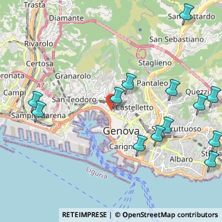 Mappa Via Polleri, 16124 Genova GE, Italia (2.80077)