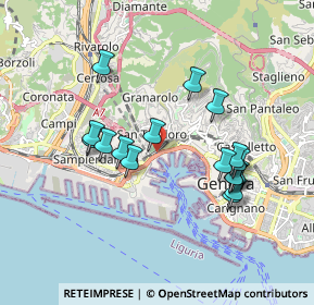 Mappa San Teodoro, 16126 Genova GE, Italia (1.72471)