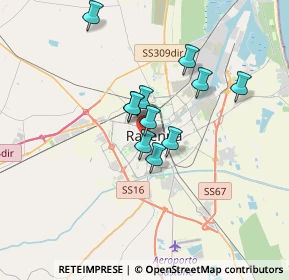 Mappa Via Nino Bixio, 48124 Ravenna RA, Italia (2.56818)