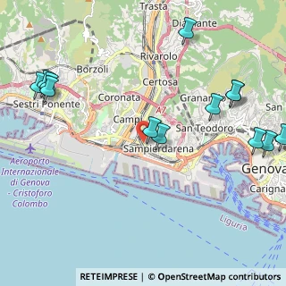 Mappa Via Achille Stennio, 16151 Genova GE, Italia (2.79385)