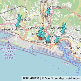 Mappa Via Achille Stennio, 16151 Genova GE, Italia (1.61545)