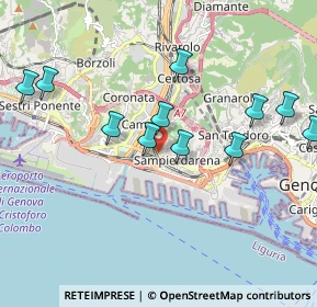 Mappa Via Achille Stennio, 16151 Genova GE, Italia (2.48071)