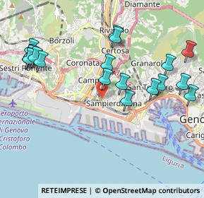 Mappa Via Achille Stennio, 16151 Genova GE, Italia (2.34842)
