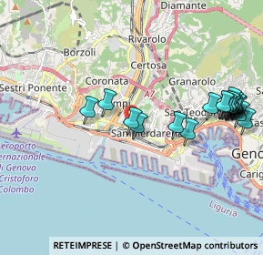 Mappa Via Achille Stennio, 16151 Genova GE, Italia (2.2965)