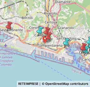 Mappa Via Achille Stennio, 16151 Genova GE, Italia (2.815)