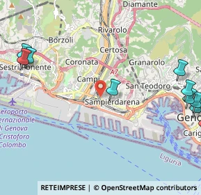 Mappa Via Achille Stennio, 16151 Genova GE, Italia (3.60857)