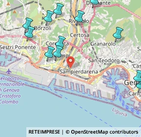 Mappa Via Achille Stennio, 16151 Genova GE, Italia (2.76231)