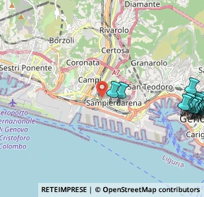 Mappa Via Achille Stennio, 16151 Genova GE, Italia (3.10333)