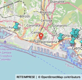 Mappa Via Achille Stennio, 16151 Genova GE, Italia (3.585)