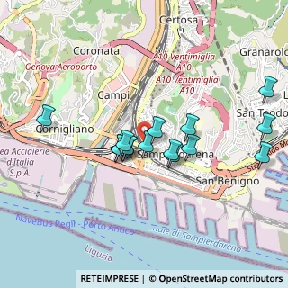 Mappa Via Achille Stennio, 16151 Genova GE, Italia (0.80467)