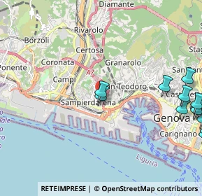 Mappa Via Bartolomeo Carrea, 16149 Genova GE, Italia (3.045)