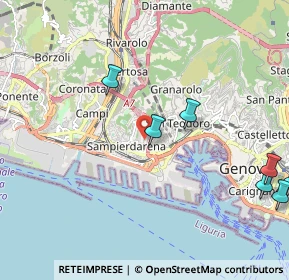 Mappa Via Bartolomeo Carrea, 16149 Genova GE, Italia (3.68625)