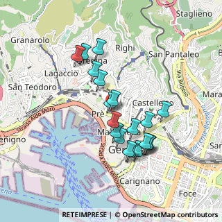 Mappa Via di Vallechiara, 16124 Genova GE, Italia (0.824)