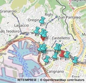 Mappa Via di Vallechiara, 16125 Genova GE, Italia (0.80429)