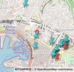 Mappa Via di Vallechiara, 16125 Genova GE, Italia (0.6825)