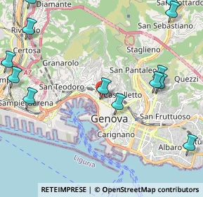 Mappa Via di Vallechiara, 16125 Genova GE, Italia (2.92308)