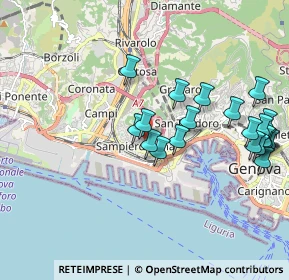 Mappa Corso Ferdinando Magellano, 16149 Genova GE, Italia (2.075)