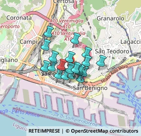 Mappa Corso Ferdinando Magellano, 16149 Genova GE, Italia (0.5135)