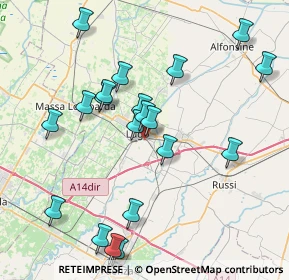 Mappa Via Livenza, 48022 Lugo RA, Italia (8.3495)