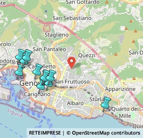 Mappa Salita dell'Orso, 16144 Genova GE, Italia (2.34455)