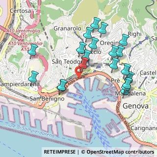 Mappa SS 1, 16126 Genova GE (1.05)